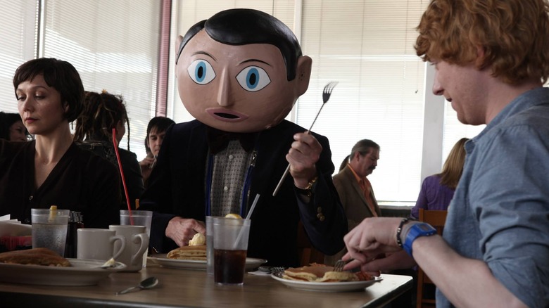 Frank eating lunch in Frank