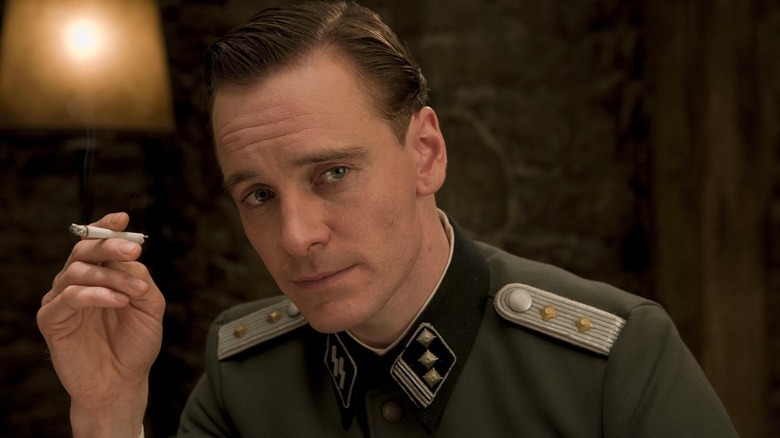 Archie Hicox smoking in Inglourious Basterds