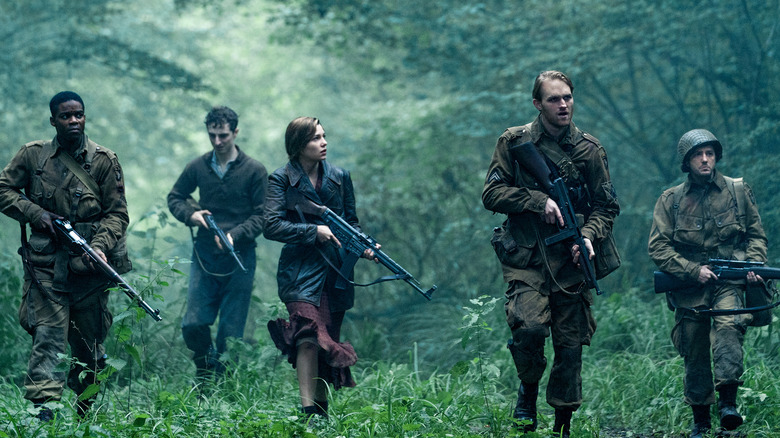 The main characters behind enemy lines in "Overlord" (2018)