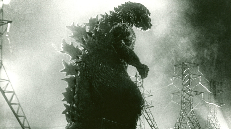 Godzilla destroys electrical power lines