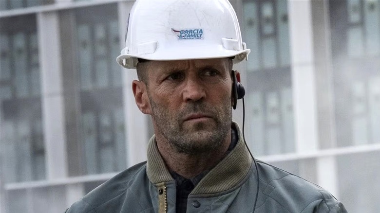 Levon wears a hard hat in 