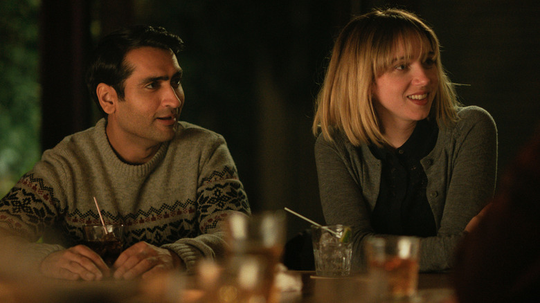 Kumail and Emily listening in "The Big Sick"