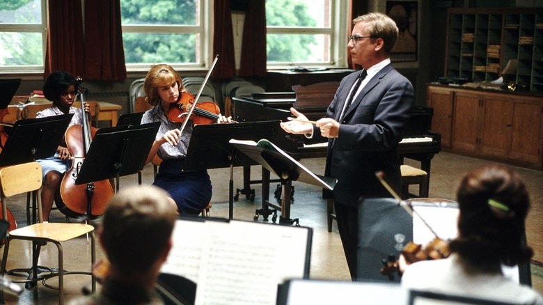 Glenn Holland conducting in Mr. Holland's Opus