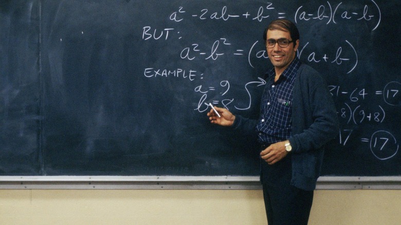 Jaime Escalante teaching in Stand and Deliver