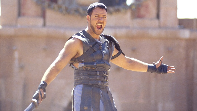 Maximus fights in the colosseum
