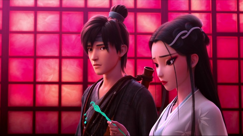 Xuan and Blanca in Precious Jade Workshop in "White Snake"
