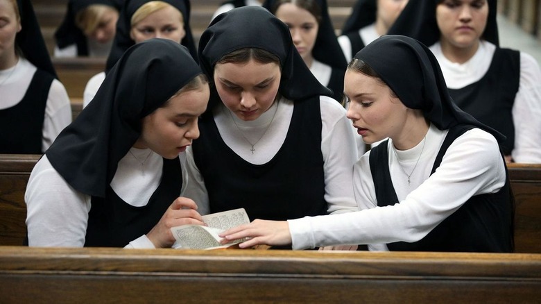 Novices look at book