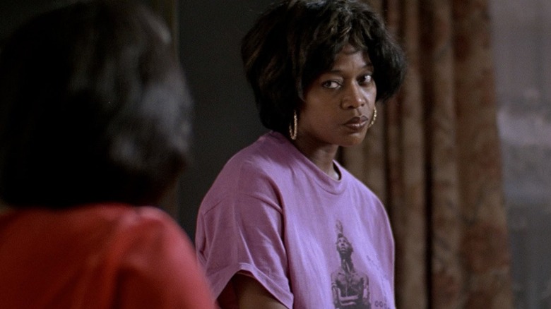 Loretta looks concerned in "Down in the Delta" (1998)