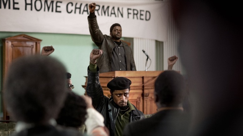 Fred Hampton leading a Black Panther meeting in "Judas and the Black Messiah" (2021)