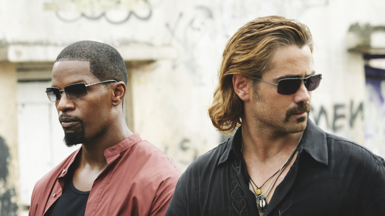 Rico Tubbs and Sonny Crockett on the street in "Miami Vice" (2006)