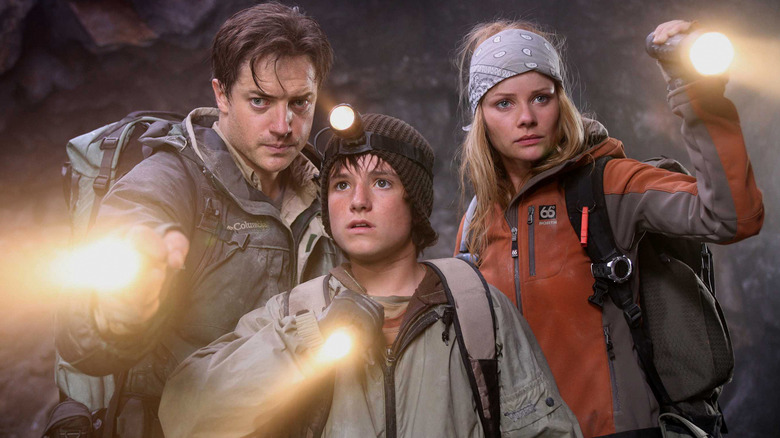 Trevor, Sam and Hannah explore a cave in Journey to the Center of the Earth (2008)