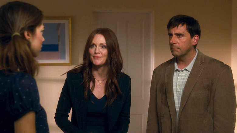 Jessica talking to Emily and Cal in Crazy Stupid Love