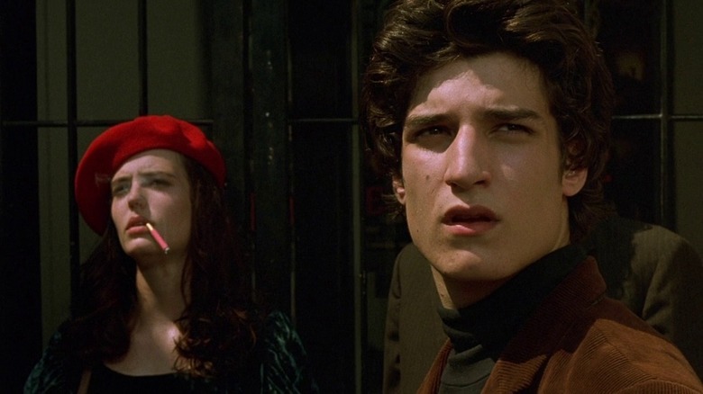 Two French youth smoking