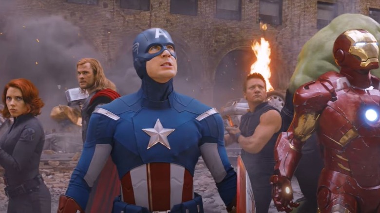 Avengers assembled during Battle of New York