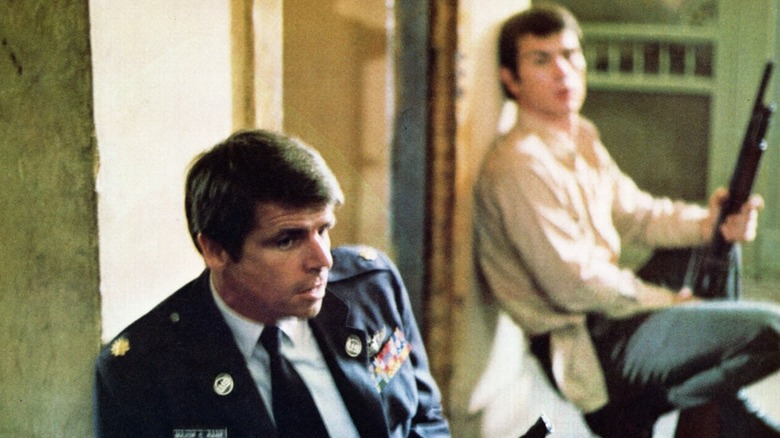 Charles Rane and Johnny Vohden engage in a gunfight in "Rolling Thunder" (1977)