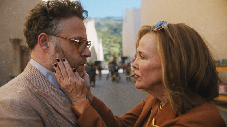 Patty grabbing Matt's face in "The Studio" (2025)