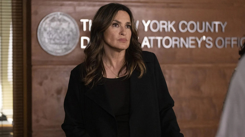 Olivia Benson looking concerned on Special Victims Unit