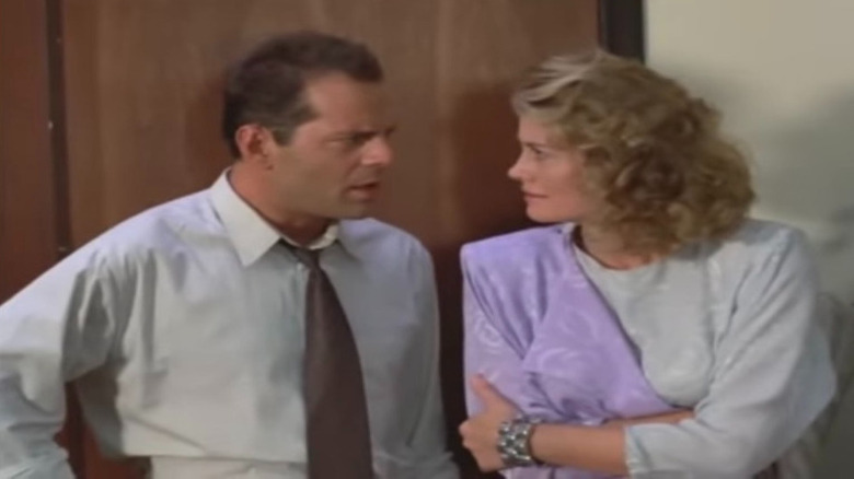 Bruce Willis speaking to Maddie