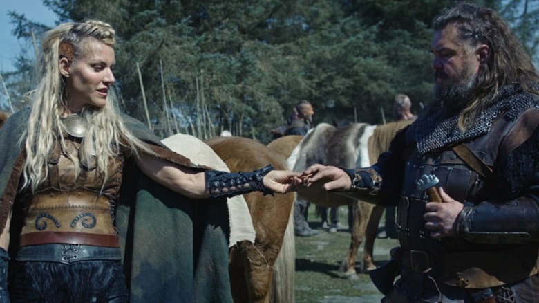 Frøya and Arvid talking