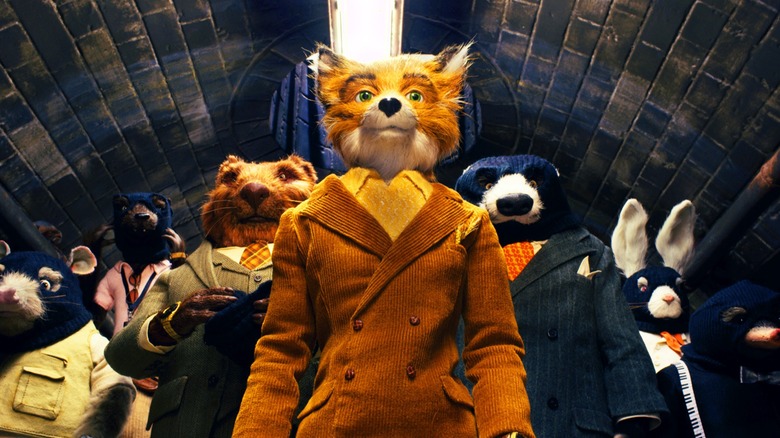 Mr. Fox and friends in "Fantastic Mr. Fox"