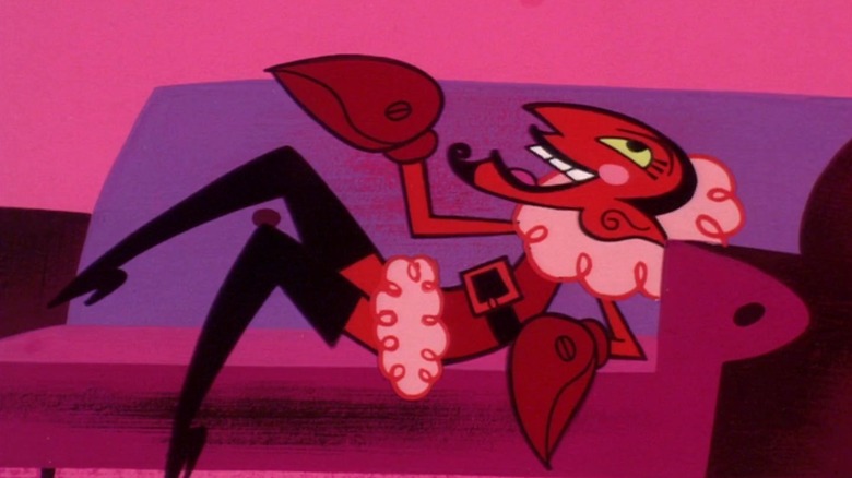 HIM leans on a couch in "The Powerpuff Girls" (1998-2005)