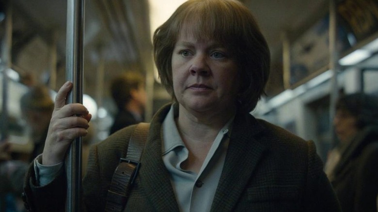 Lee Israel riding the subway in "Can You Ever Forgive Me?"