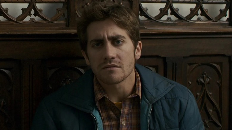 Robert Graysmith from "Zodiac" wearing defeated expression