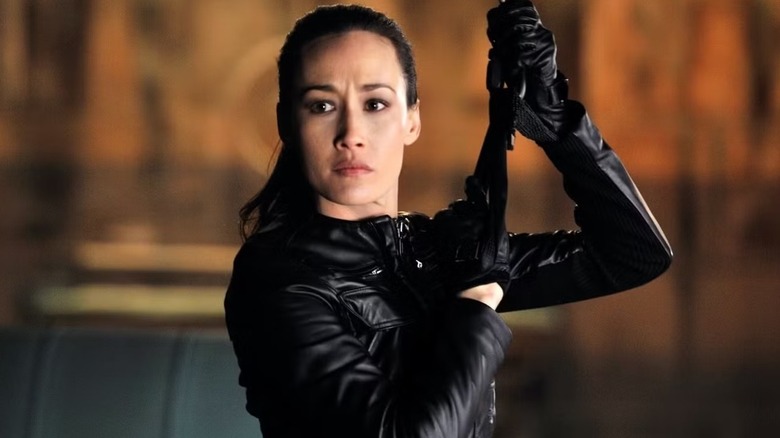 Nikita on a mission in "Nikita."