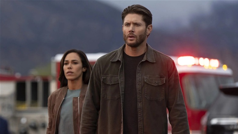 Amber and Mark arrive at a crime scene in Countdown