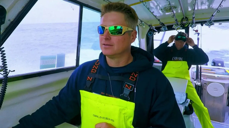 Captain Bill smirking in "Battlefish" (2018)