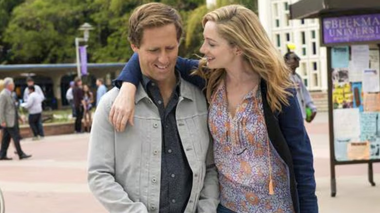 Lina and Russ walk and talk in "Married"