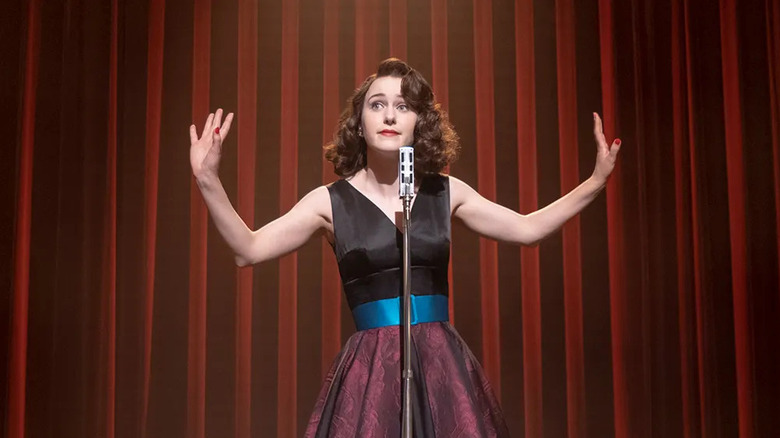 Midge performing onstage in The Marvelous Mrs. Maisel
