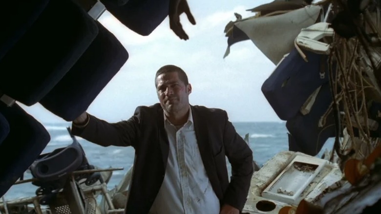 Jack standing amidst plane wreckage in Lost