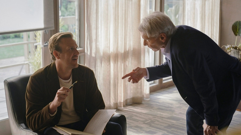 Jimmy and Paul talking at the office on Shrinking
