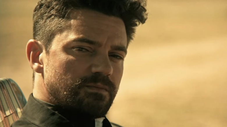 Jesse Custer side-eyeing in the desert on "Preacher" (2016-2019)