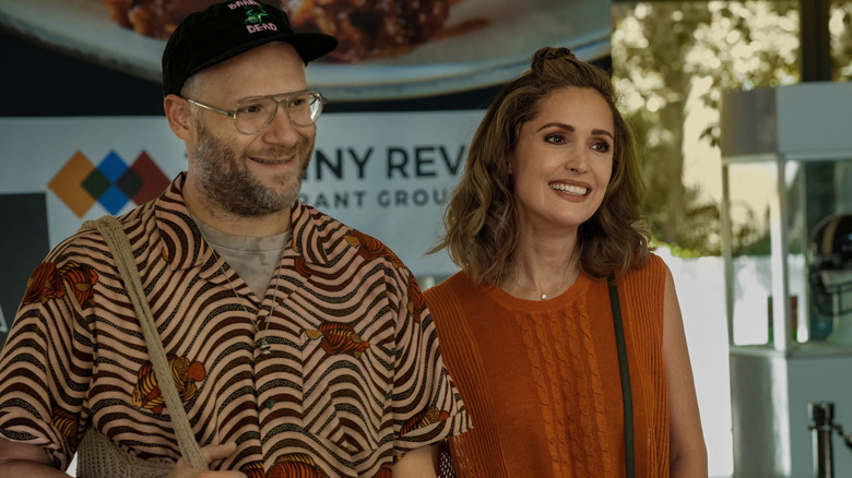 Will and Sylvia smiling at someone on Platonic