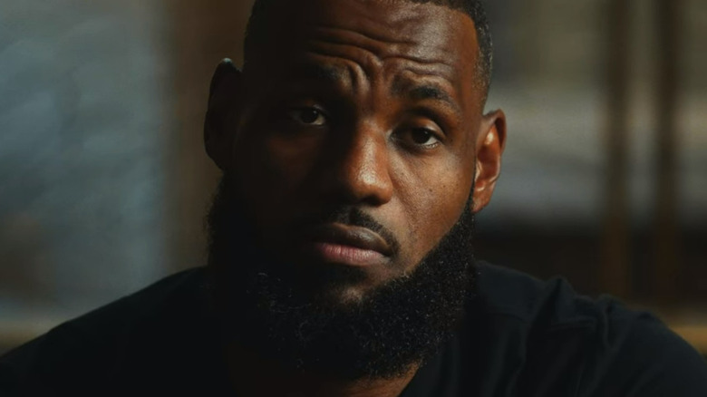 LeBron James talking