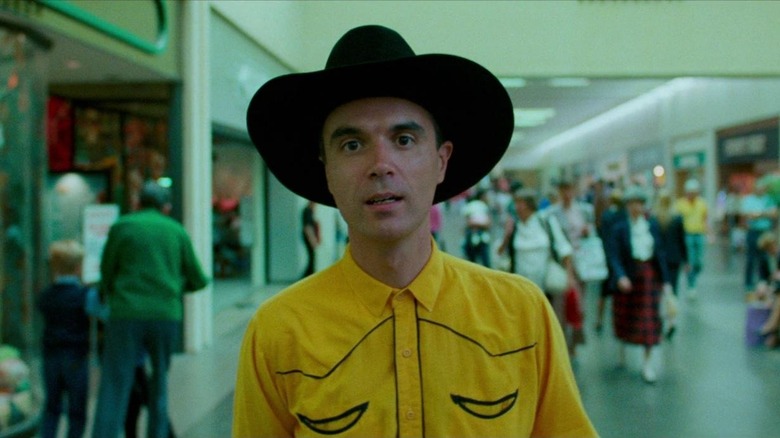 David Byrne wearing cowboy hat