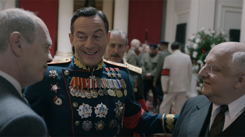Jason Isaacs schmoozes with politicians
