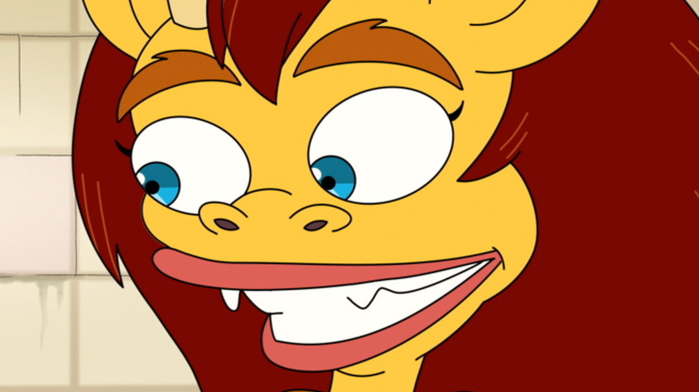 Hormone monster grinning