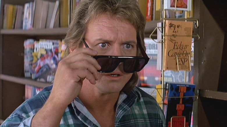 Nada wearing sunglasses in "They Live."