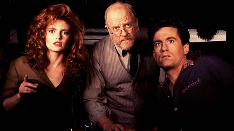 Micki Foster, Jack Marshak, and Ryan Dallion investigate in "Friday the 13th: The Series" (1987-1990)