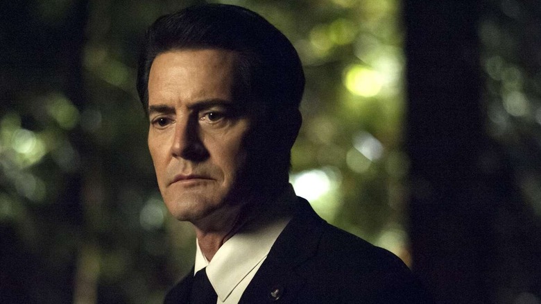 Agent Dale Cooper looks wistful in a forest in "Twin Peaks" Season 3 (2017)