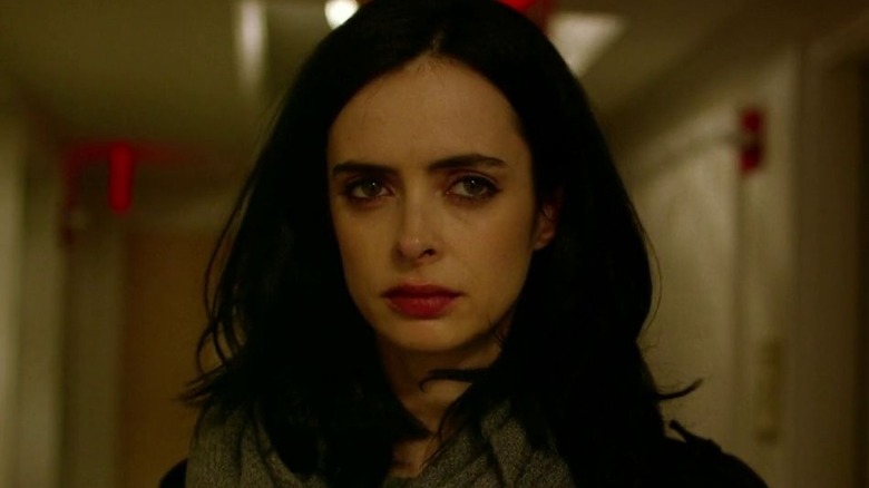Jessica Jones staring seriously