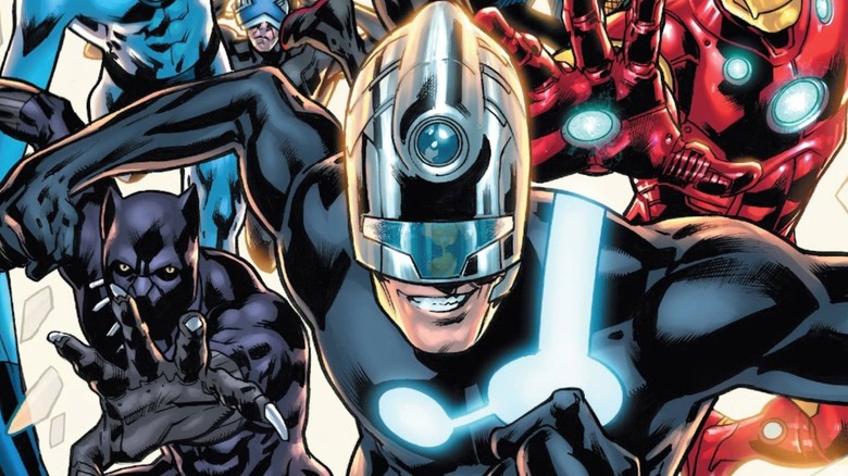 The Maker leading an army of heroes in Ultimate Invasion
