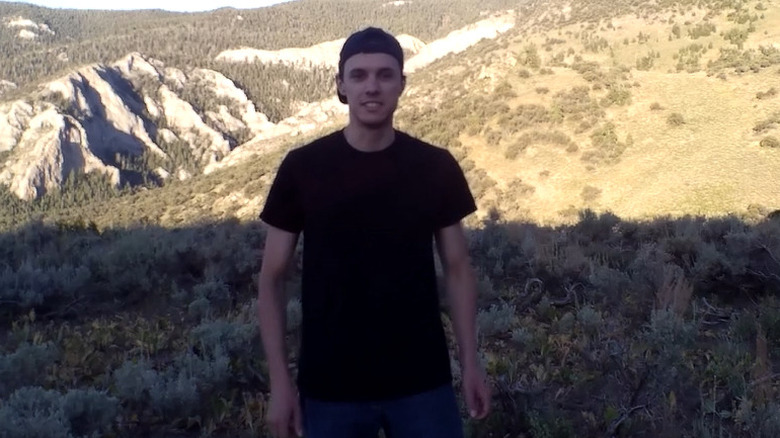 Gary in a black shirt in the desert