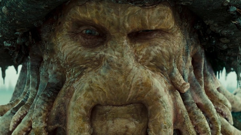 Davy Jones squinting in Pirates of the Caribbean: At World's End (2007)