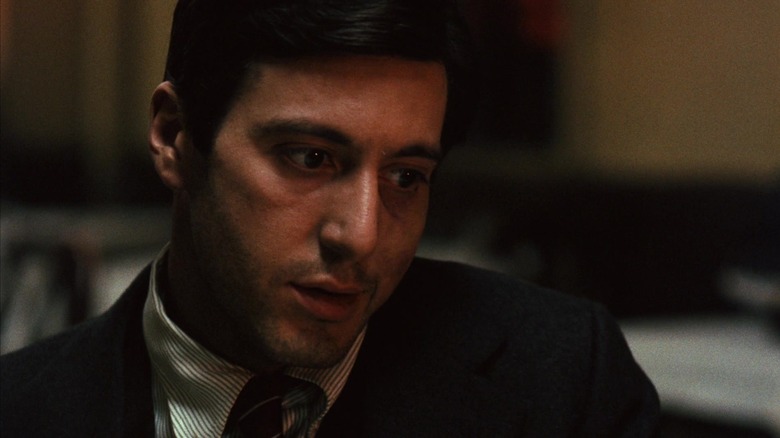 Michael at restaurant in The Godfather