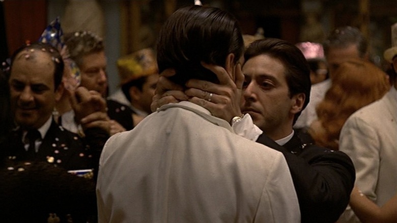 Miachel kisses Fredo in The Godfather Part 2