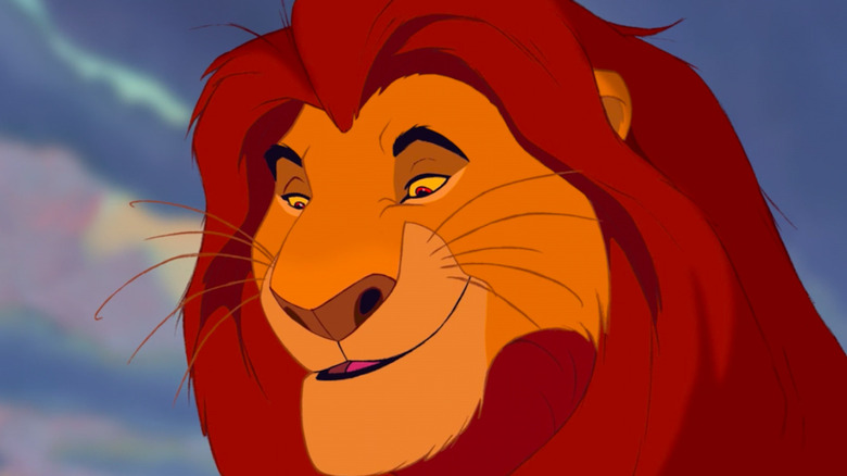 Mufasa smiling